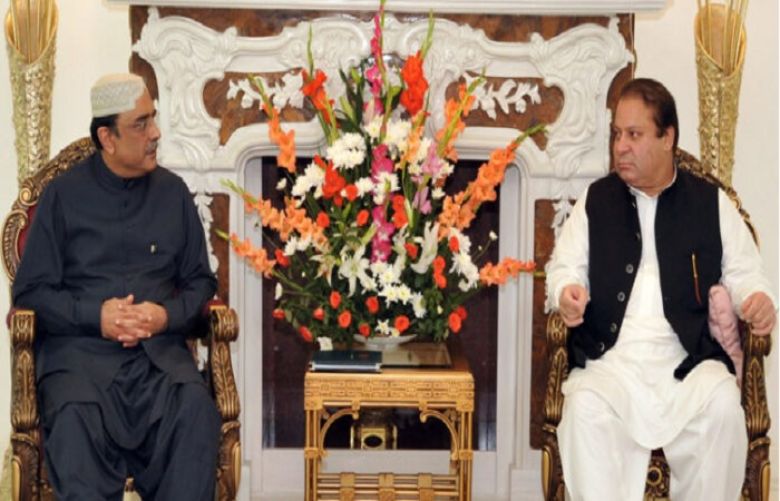 PPP Co-chairman Asif Ali Zardari and Former prime minister Nawaz Sharif 