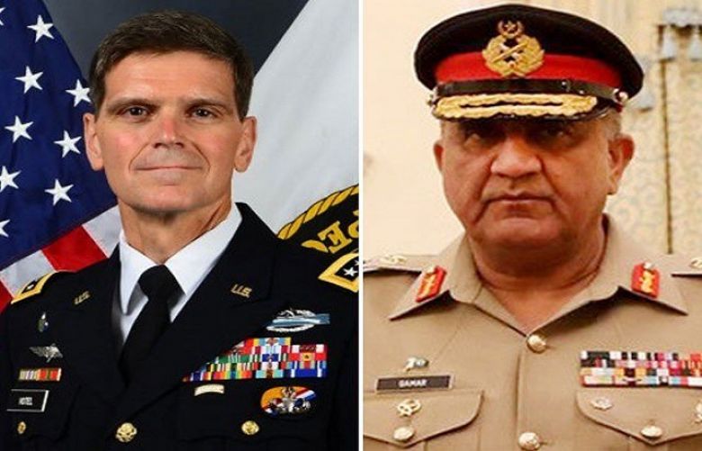 Commander United States Central Command General Joseph Votel and Chief of Army Staff(COAS) General Qamar Javed Bajwa
