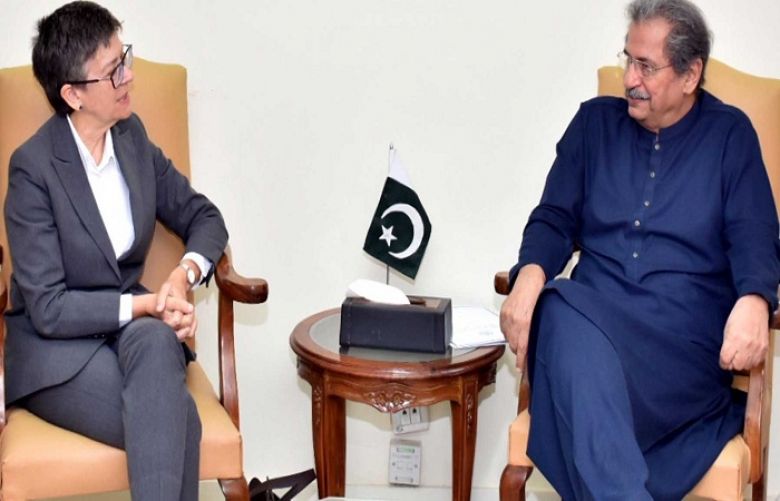 Minister for Education Shafqat Mehmood was talking to Australian High Commissioner Margaret Adamson