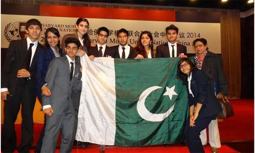 The ten member KGS delegation represented Pakistan at the Harvard Model United Nations.