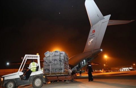 Turkish planes carrying 227 tons relief goods landed in Pakistan