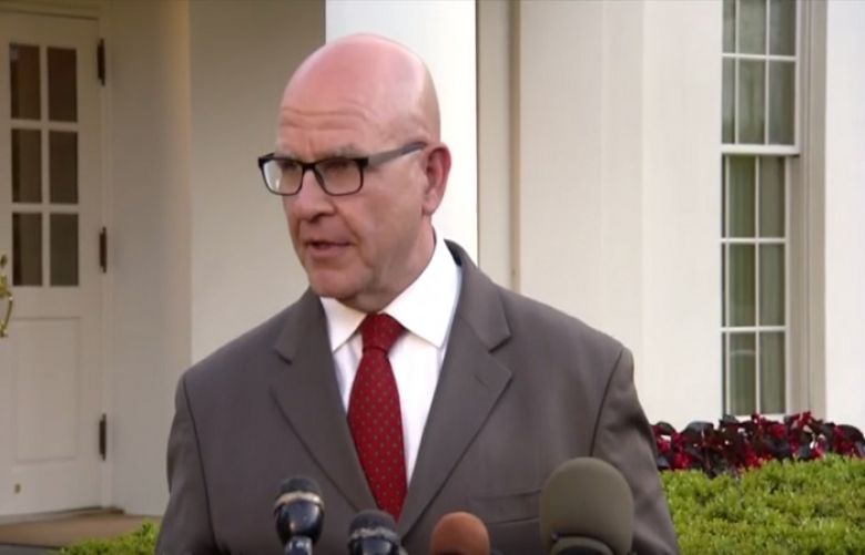 US National Security Adviser McMaster challenged reporting of the Oval Office meeting