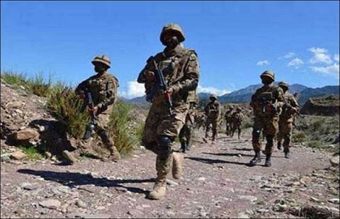 Two soldiers martyred, two terrorists killed in separate exchanges of fire