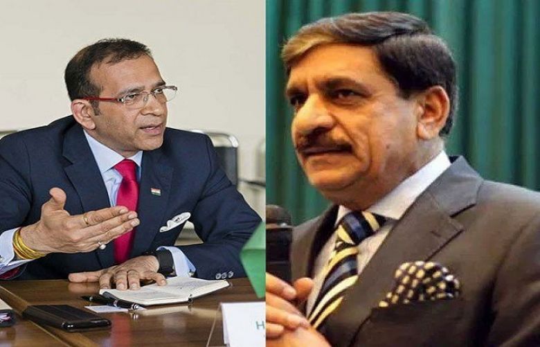 National Security Adviser Nasser Khan Janjua and  Indian High Commissioner Ajay Bisaria 