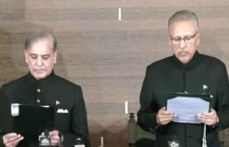 Shehbaz Sharif takes oath as as Pakistan's 24th premier
