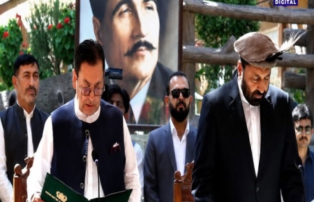 Amjad Hussain Advocate sworn in as Gilgit-Baltistan CM