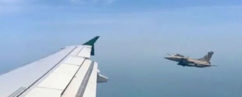 Fighter jets escort PM Shehbaz's aircraft on arrival in Qatar