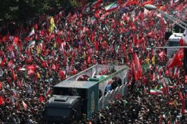 Massive crowds fill Tehran for Khamenei funeral procession