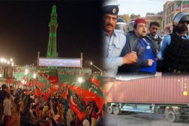 Roads blocked, crackdown launched ahead of PTI's Minar-e-Pakistan power show