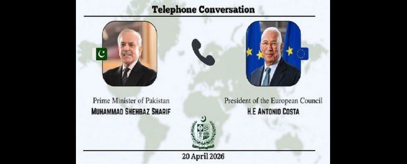 PM Shehbaz, President European Council discuss Middle East situation