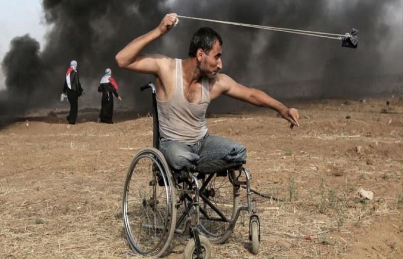 معذور فلسطینی کی تصویر نے عالمی ایوارڈ جیت لیا
