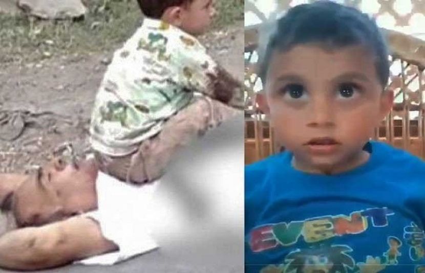 مقبوضہ کشمیر میں 3 سالہ معصوم بچے کی ویڈیو سوشل میڈیا پر وائرل ہورہی ہے