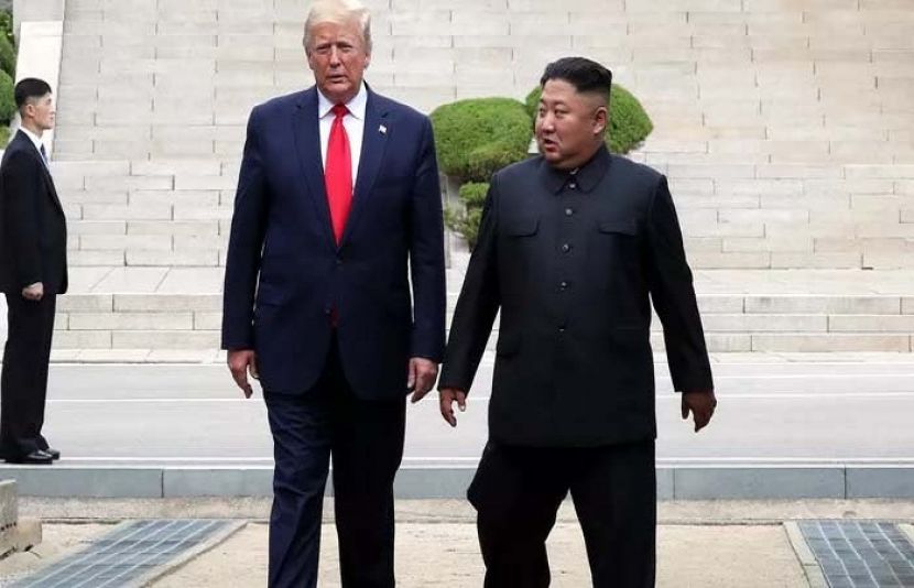 امریکی صدر ٹرمپ اور شمالی کوریا کے سربراہ کم جونگ