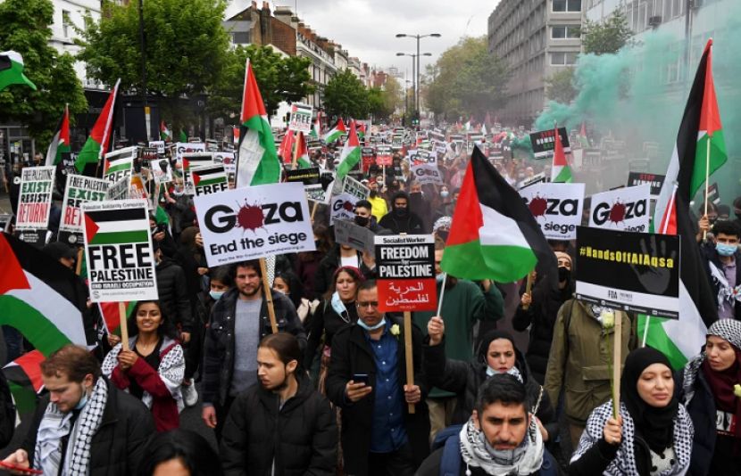 دنیا بھر میں مظلوم فلسطینیوں کے حق میں ریلیاں