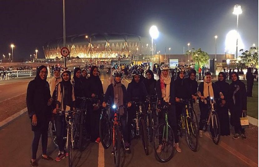 سعودی عرب میں پہلی بار خواتین کی سائیکل ریس