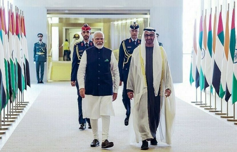 بھارت اور متحدہ عرب امارات نے تجارتی راہداری کے ایک معاہدے پر دستخط کر لیے ہیں