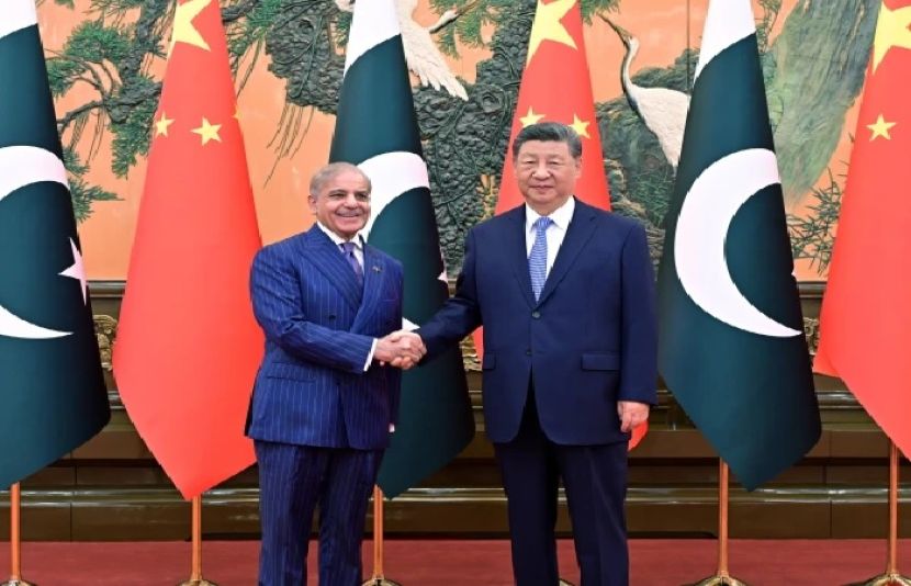 وزیراعظم شہبازشریف چینی صدر شی جن پنگ سے ملاقات کر رہے ہیں