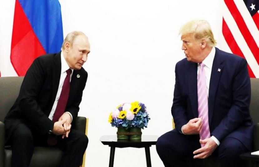  امریکی صدر ڈونلڈ ٹرمپ اور روسی صدر پیوٹن