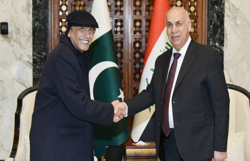 صدر آصف دورے پر عراق