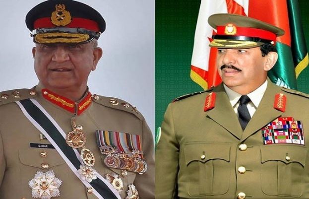 آرمی چیف جنرل قمر جاوید باجوہ اور بحرین کے کمانڈر انچیف فیلڈ مارشل شیخ خلیفہ بن احمد الخلیفہ کے درمیان ٹیلی فونک گفتگو ہوئی