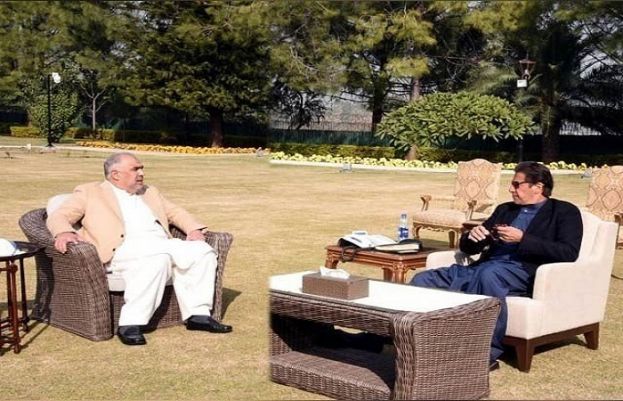وزیراعظم عمران خان اور اسپیکر قومی اسمبلی اسد قیصر کی ملاقات