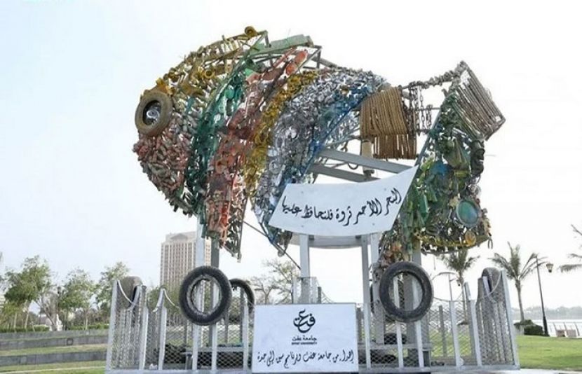  سعودی طالبات نے کباڑ کی ری سائیکلنگ کر کے خوبصورت مجسمے تیار کر لیے