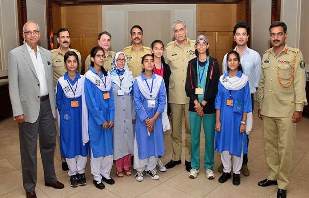 جنرل قمر جاوید باجوہ سے زندگی ٹرسٹ کے اسکولوں کے طلباء وطالبات کی ملاقات