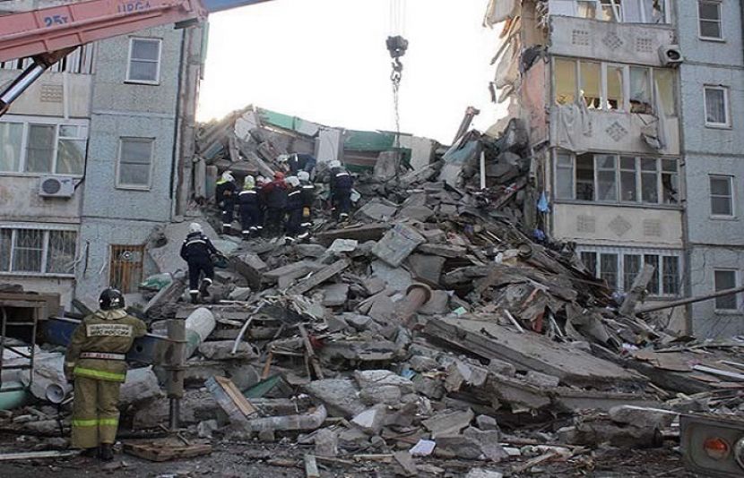 روس میں رہائشی عمارت میں دھماکا