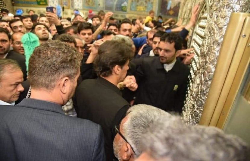 وزیراعظم عمران کی ایران میں امام رضا علیہ السلام کے مزار پر حاضری