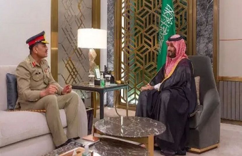 آئی ایس پی آر کے مطابق آرمی چیف نے سعودی ولی عہد شہزادہ محمد بن سلمان سے ملاقات کی۔