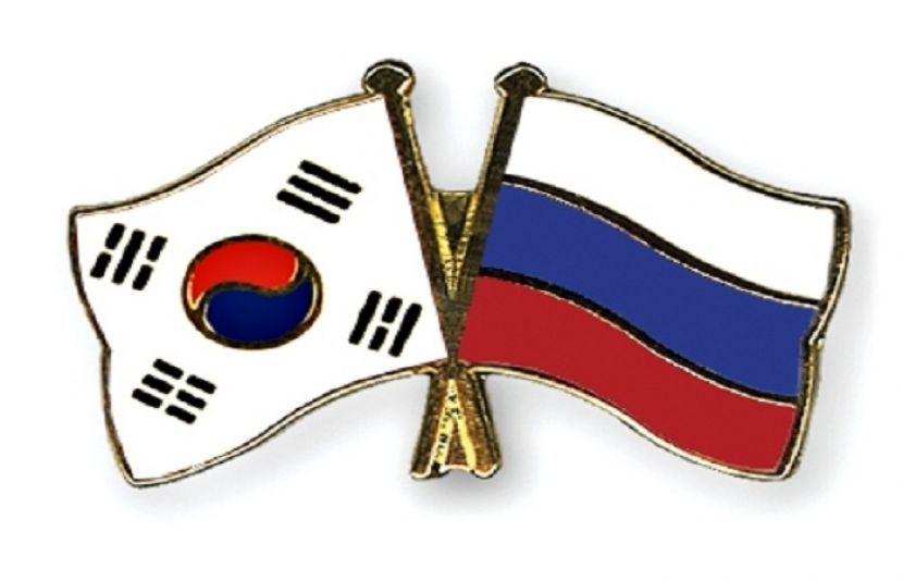 روس و جنوبی کوریا کے پرچم
