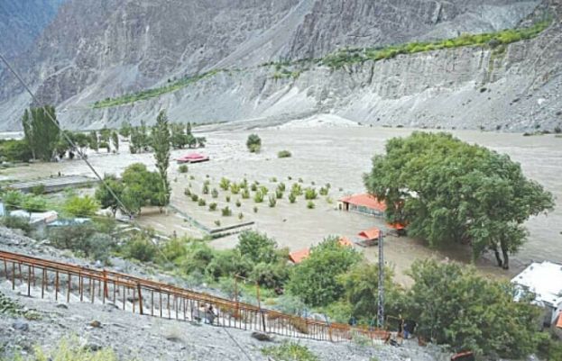 گلگت بلتستان میں سیلاب سے تباہی