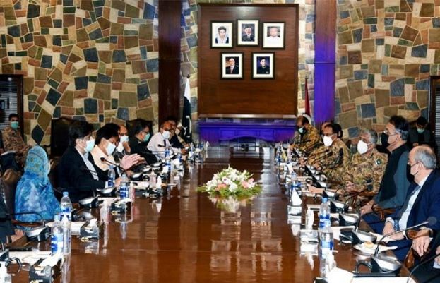 سی ایم ہاؤس کراچی میں وزیراعلیٰ سندھ مراد علی شاہ کی میزبانی میں این سی او سی کا مشترکہ اجلاس 