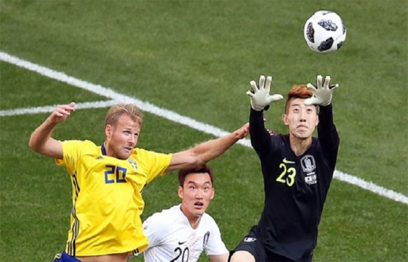 سوئیڈن نے جنوبی کوریا کو فیفا ورلڈ کپ میں شکست دے دی