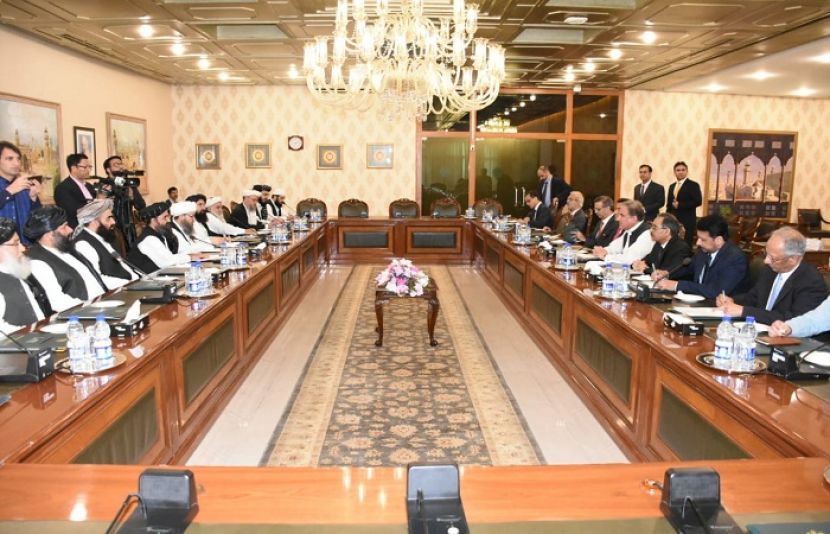 وزیر خارجہ مخدوم شاہ محمود قریشی سے طالبان کے سیاسی دفتر کے اعلیٰ سطحی وفد سے ملاقات ہوئی ہے