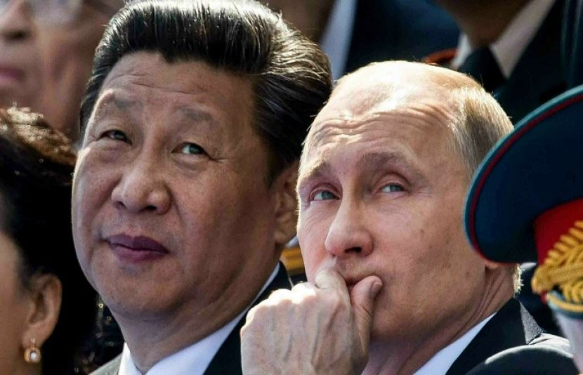 چین کے صدر شی جن پنگ اور روسی صدر ولادیمیر پیوٹن 