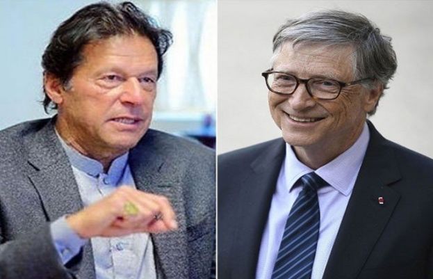 وزیراعظم عمران خان اور مائیکرو سوفٹ کے بانی بل گیٹس 