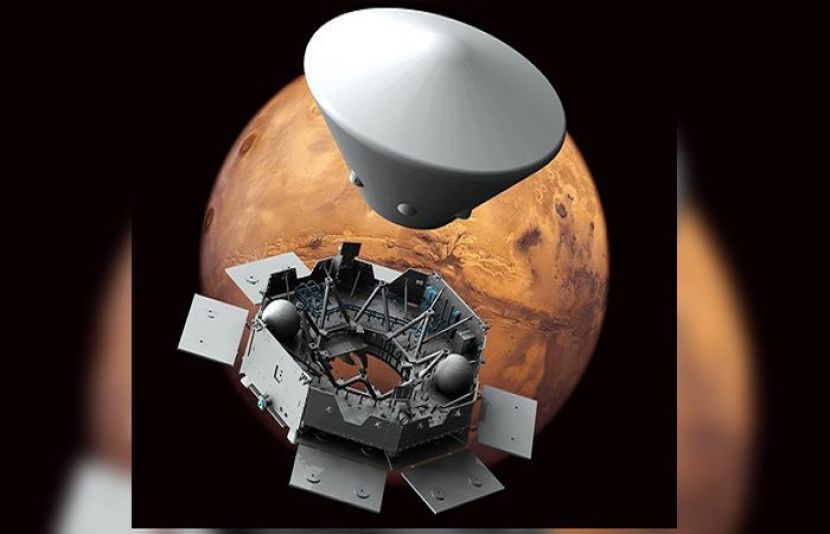  انجنیئرز روزالنڈ فرینکلن روور کو &#039;ریڈ پلانٹ&#039; یعنی مریخ کی سطح پر بحفاظت اتارنے والے ہارڈ ویئر کی تیاری کے آخری مراحل میں مشغول ہیں۔