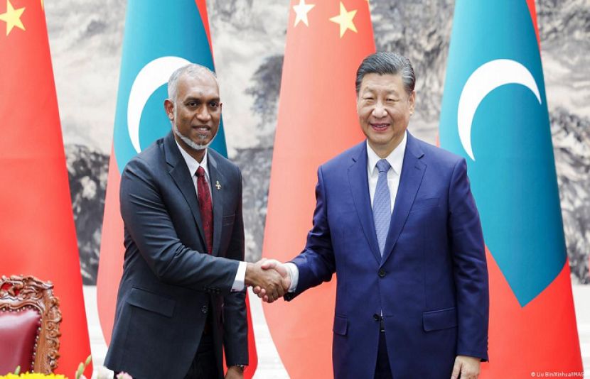 چینی صدر شی جن پنگ اور مالدیپ کے صدر محمد معیزو