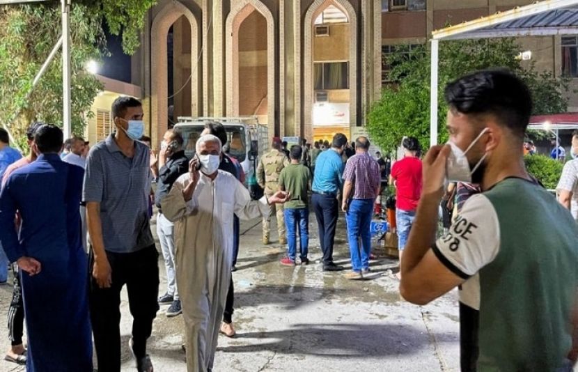 بغداد میں وائرس سے متاثرہ مریضوں کے ہسپتال میں آتشزدگی