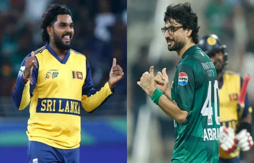 وکٹ گرنے پر ابرار اور ہسارنگا کی نقالی نے شائقین کے دل جیت لیے