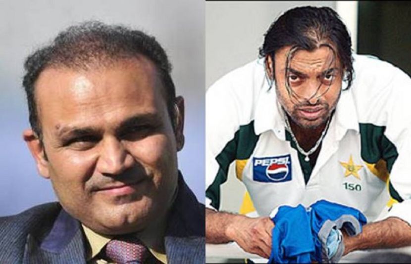 قومی کرکٹ ٹیم کے سابق فاسٹ باﺅلر شعیب اختر نے کہا کہ وریندر سہواگ کے سر پر جتنے بال نہیں اس سے زیادہ میرے پاس پیسے ہیں