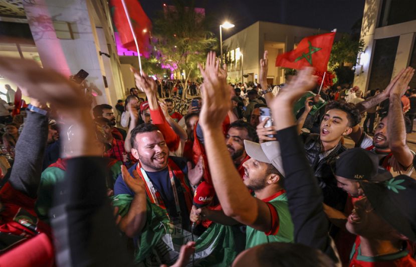 مراکش کی شاندار فتح پر فلسطین میں بھی جشن