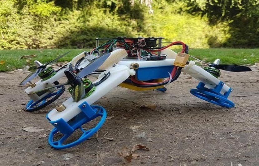  زمین پر کار اور ہوا میں ڈرون بن جانے والا روبوٹ