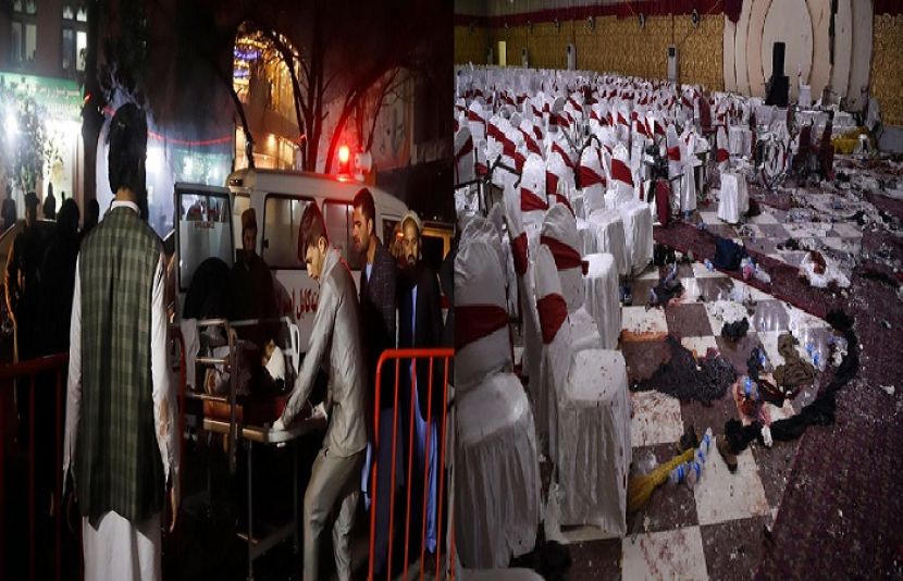 کابل میں شادی ہال میں دھماکے سے 63 افراد ہلاک اور 182 سے زائد زخمی