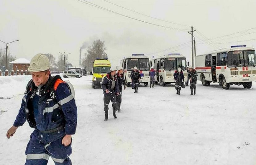 روس:  کوئلے کی کان میں آتشزدگی، 11 افراد ہلاک اور متعدد لاپتہ