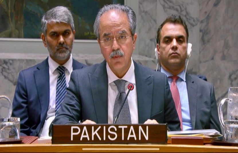 اقوام متحدہ میں پاکستانی مستقل مندوب عاصم افتخار نے عالمی قوانین کے تحت مسئلہ فلسطین اور کشمیر کے حل کو ضروری قرار دیدیا