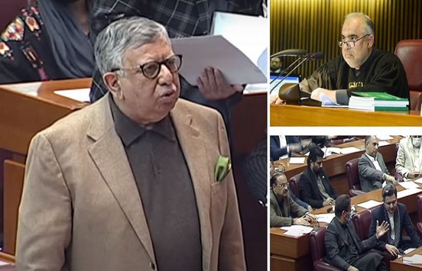 ضمنی بجٹ کی منظوری کے لیے قومی اسمبلی کا ہنگامہ خیز اجلاس اسپیکر قومی اسمبلی اسد قیصر کی زیر صدارت جاری ہے