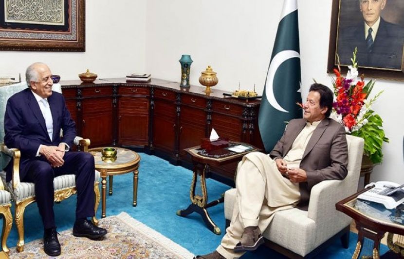 وزیراعظم عمران خان اور سے امریکی نمائندہ خصوصی برائے افغان امن عمل زلمے خلیل زاد نے  ملاقات کی