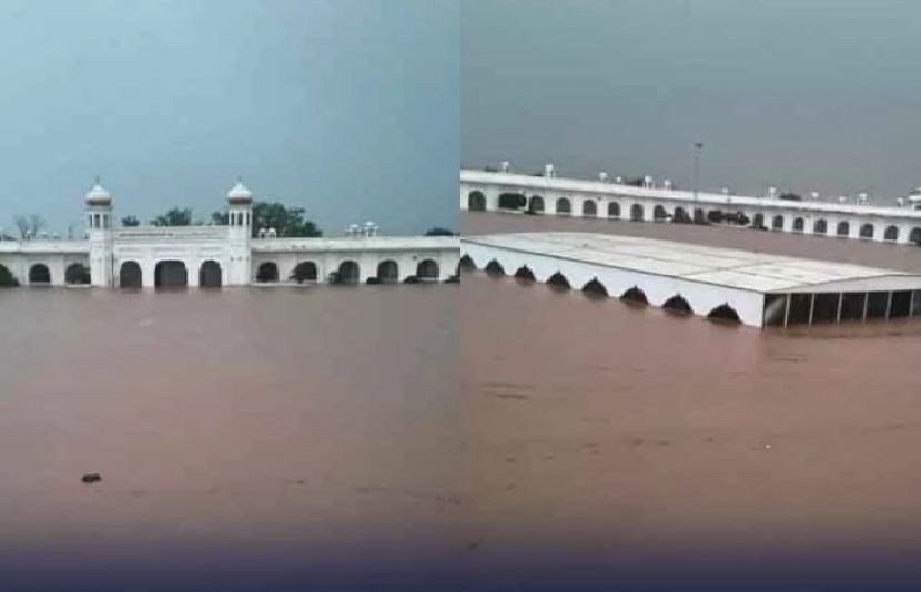 بھارتی آبی جارحیت سے سکھوں کامقدس اور تاریخی مقام کرتارپور گرودوارہ سیلاب میں ڈوب گیا